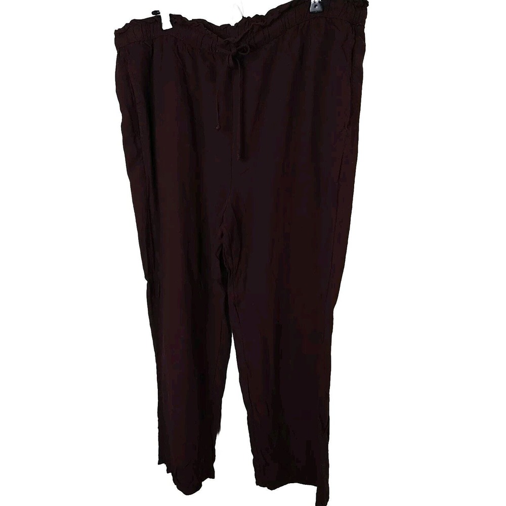 American Eagle Purple Pullon Casual Drawstring Close Straight Pocket Pant. SizeL